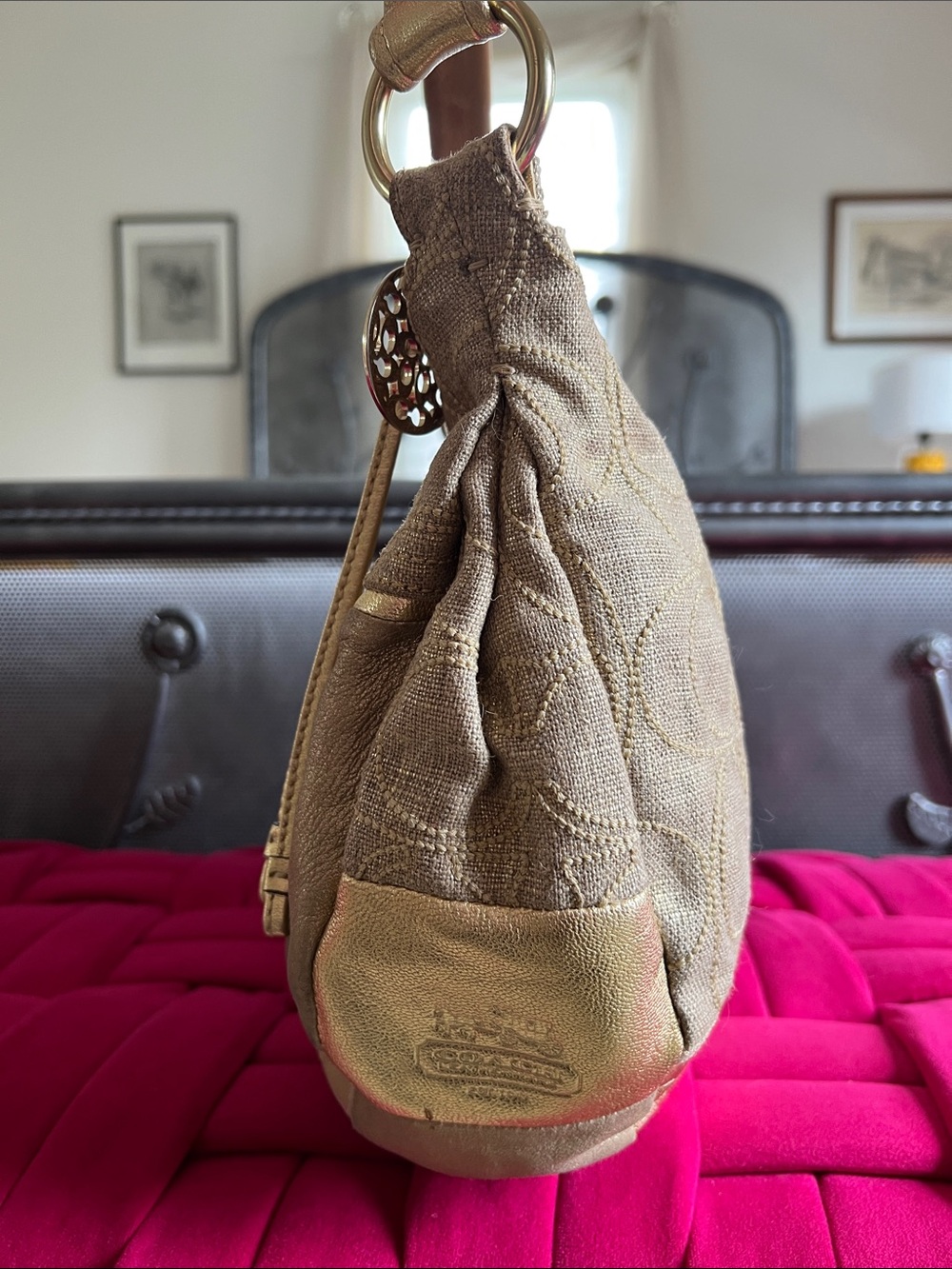 Coach Y2K Ali Patchwork Bag-EUC - Picture 6 of 13